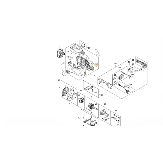 STIHL  Tabliczka z typem urządzenia KMA 135 FA02 967 1500